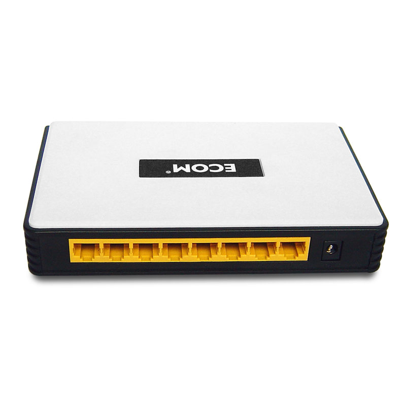 ECOM S1008GE 8-Port Gigabit Desktop Plastic Switch