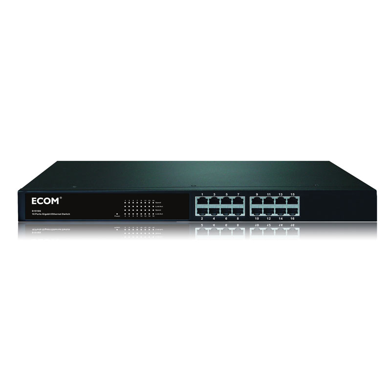 ECOM S1516G  16 Ports Gigabit Ethernet Switch