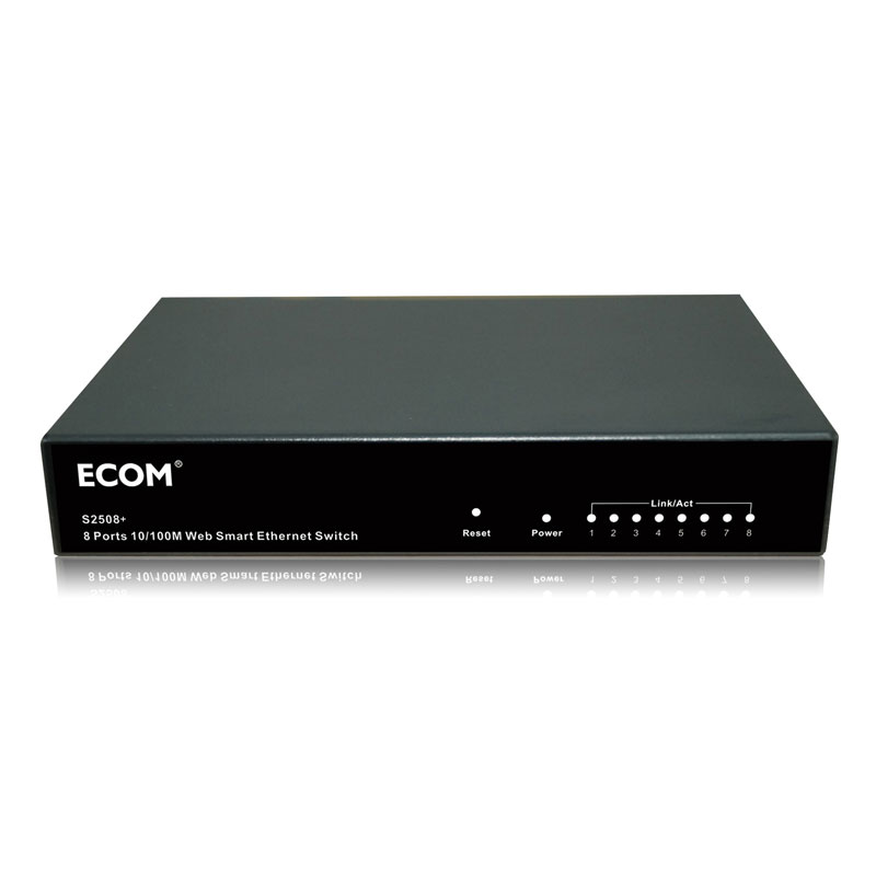 ECOM S2508+  8-Port 10/100M WEB Smart Ethernet Switch