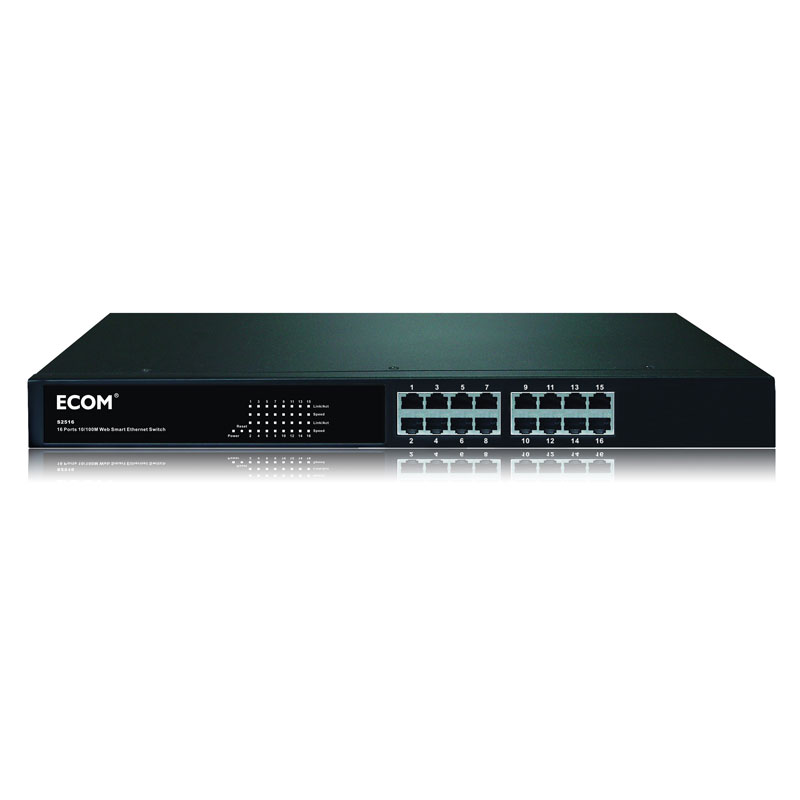 ECOM S2516  16 Ports 10/100M Web Smart Ethernet Switch