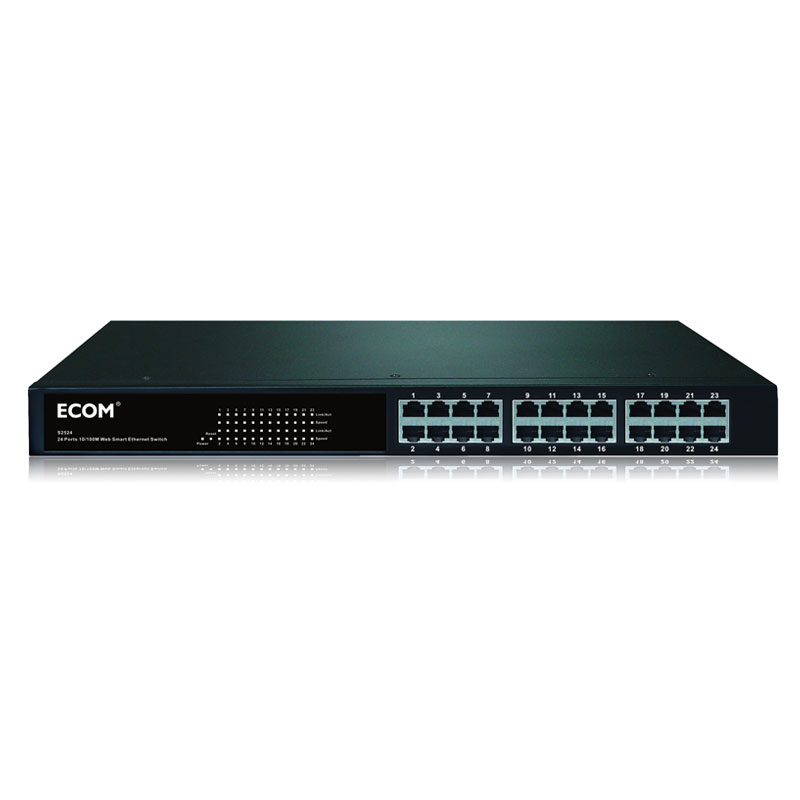 ECOM S2524 24 Ports 100M Web Ethernet Switch